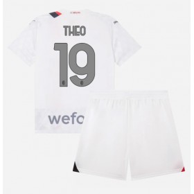 AC Milan Theo Hernandez #19 Borta Kläder Barn 2023-24 Kortärmad (+ Korta byxor)